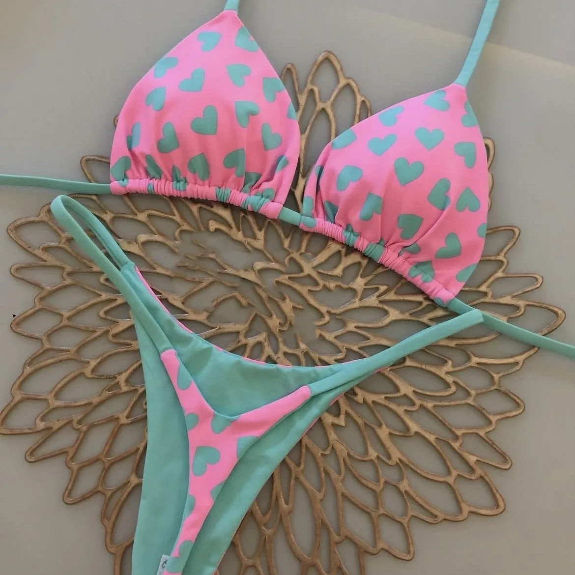 New Sexy Women Bikini Beach Holiday Swimsuit Two-piece Set - Image 10