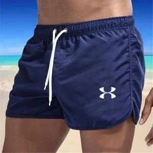 Summer men's fashion beach shorts men's and women's brand Hawaiian surfing swimming trunks fitness running sports shorts