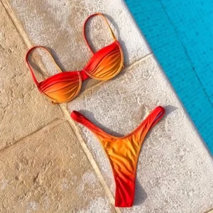 Solid Sexy Bikini Brazilian Biquini Micro Bikini Set Crochet Swimsuits Woman 2024 High Cut Swimsuit Push Up Swim Suits Beachwear