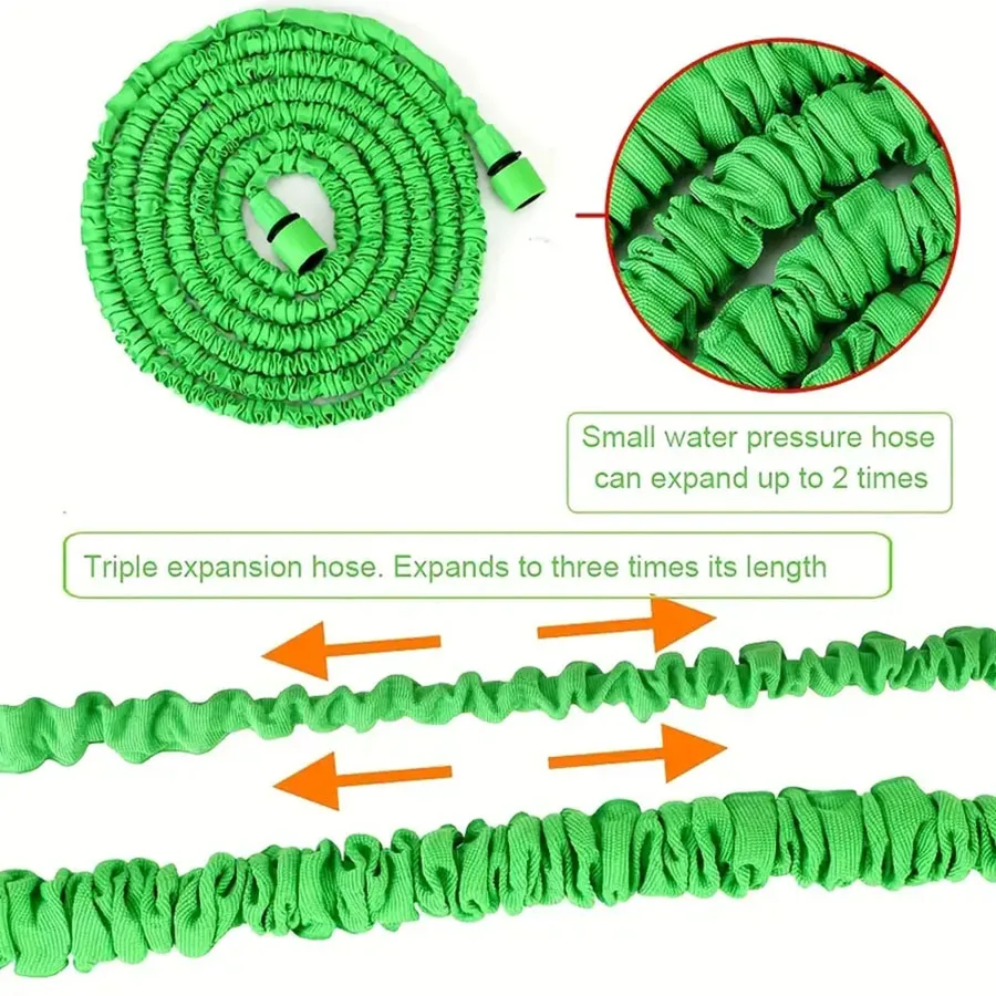 25FT-200FT Expandable Magic Hose Lightweight Design Durable Materials 7 Water Spraying Functions Gun Home Garden Watering Tools - Image 3