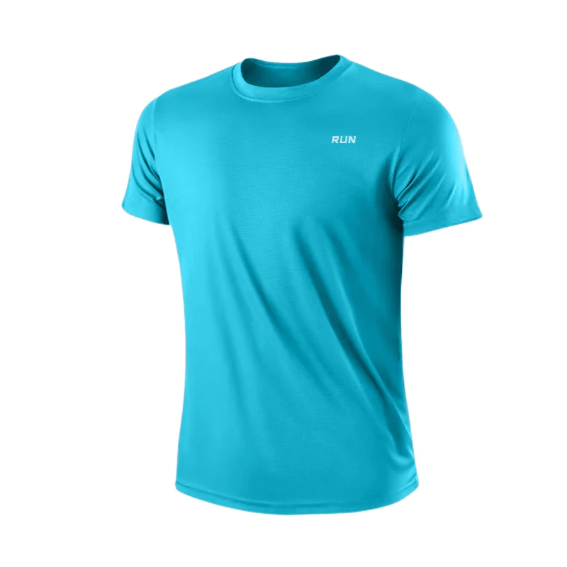 Men's Quick Dry Short Sleeve Gym Running Moisture Wicking Round Neck T-Shirt Training Exercise Gym Sport Shirt Tops Lightweight - Image 8