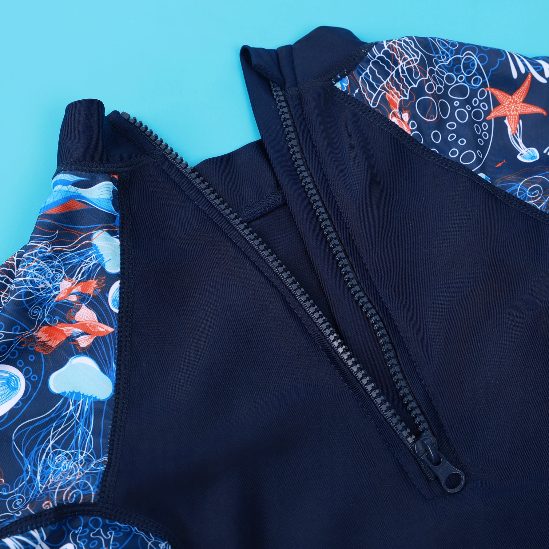 One-Piece Swim Suits Sportswear Girls Boys Summer Swimwear Children Swimsuits Kid Short Sleeve Quick Drying Sun Protection - Image 4