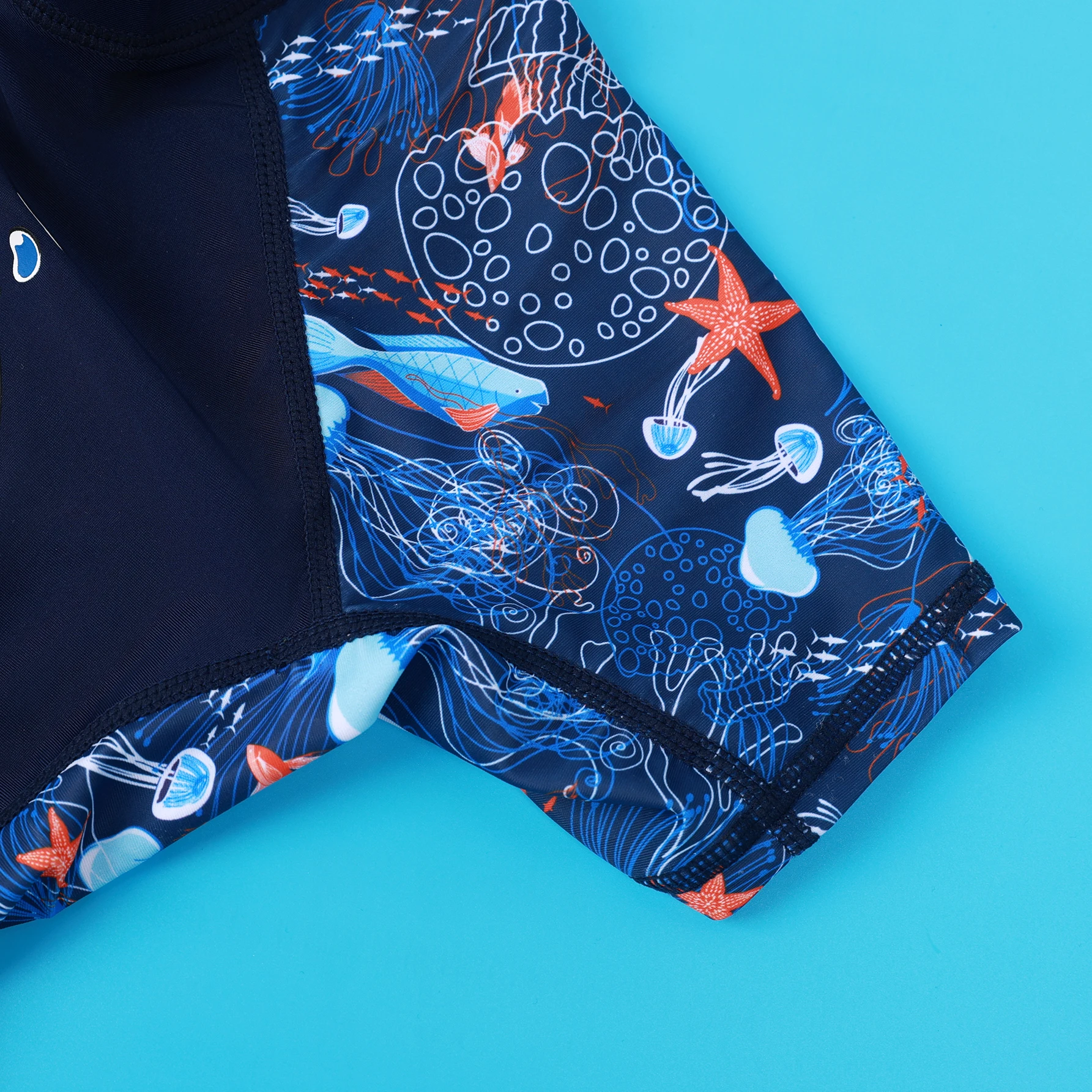 One-Piece Swim Suits Sportswear Girls Boys Summer Swimwear Children Swimsuits Kid Short Sleeve Quick Drying Sun Protection - Image 5