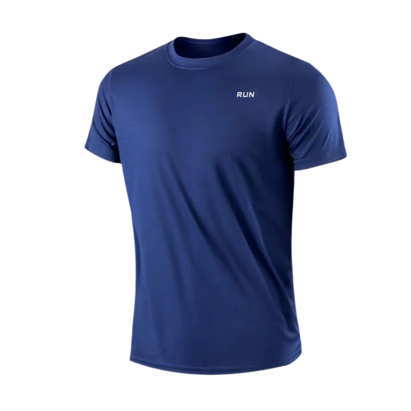 Men's Quick Dry Short Sleeve Gym Running Moisture Wicking Round Neck T-Shirt Training Exercise Gym Sport Shirt Tops Lightweight - Image 13
