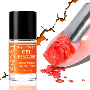 Gel Nail Polish Remover, Quick & Easy Polish Remover In 2-3 Minutes, No Need Soaking Or Wrapping - 0.51oz