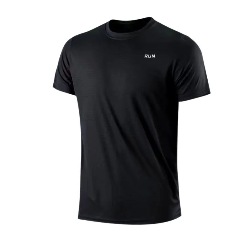 Men's Quick Dry Short Sleeve Gym Running Moisture Wicking Round Neck T-Shirt Training Exercise Gym Sport Shirt Tops Lightweight - Image 14