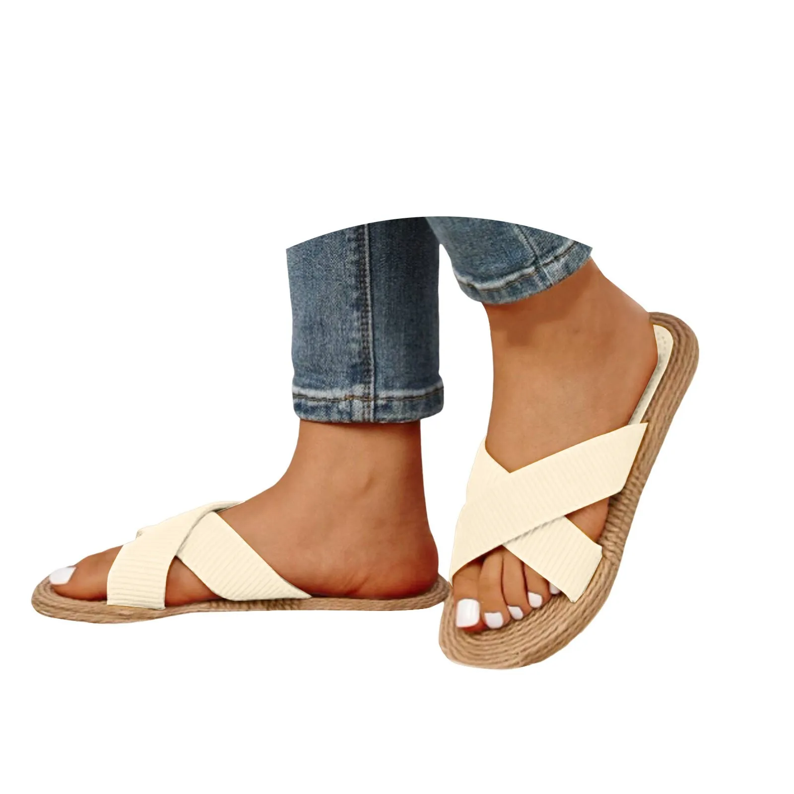 Women Sandals Summer Hollow Out Roman Shoes Summer Sandals Home Indoor Slippers Simple Ladies Slippers Casual Sandalias De Mujer - Image 5