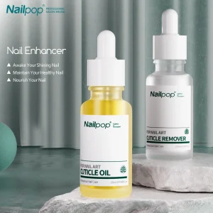 Nailpop Cuticle Remover and Cuticle Oil Repair Nail Care Kit Nail Treatment for Damaged Nails Dead Skin Remover Manicure