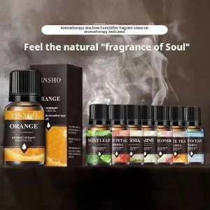 17 Flavors 10ml Essential Oils For Aroma Diffuser AirHumidifier Home Water-soluble Lavender Rose Eucalyptus White Peach Oolong