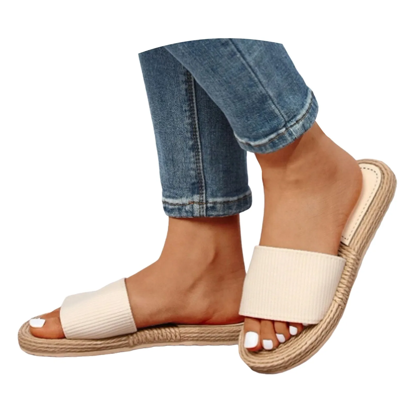 New 2025 Women Flat Sandals Summer Sandals Home Indoor Slippers Simple Ladies Slippers Casual Shoes Zapatos Mujer 2025 Tendencia - Image 5