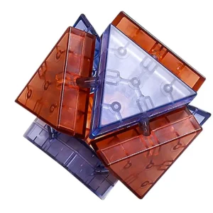 Brain Teaser Puzzles Lock Reusable Lock Assembly Educational Toy Clear Montessori Glazed Lock Over 3 Years Old Child-Friendly