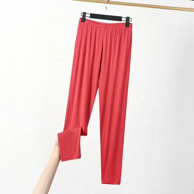 Large size XL to 8XL Modal Thin Leggings Solid color Ankle length legging Women workout slimming base Stretch Pants - Image 11