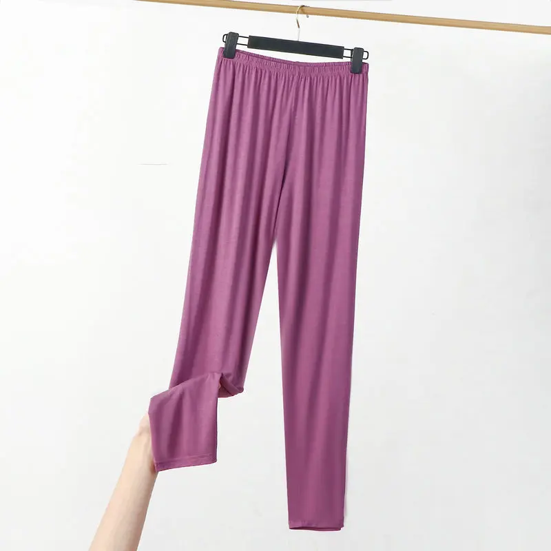 Large size XL to 8XL Modal Thin Leggings Solid color Ankle length legging Women workout slimming base Stretch Pants - Image 17