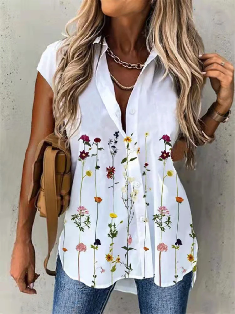 Temperament Summer Women Shirts Casual Large Size Shirts Women Loose Women Tops - Image 12