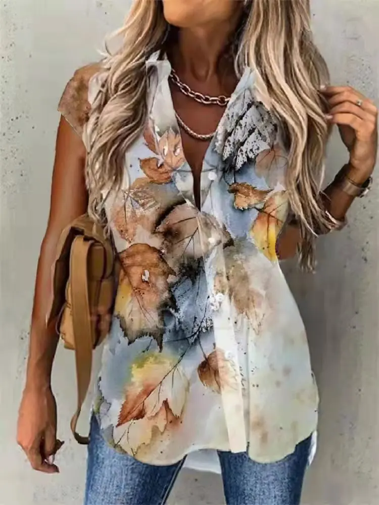 Temperament Summer Women Shirts Casual Large Size Shirts Women Loose Women Tops - Image 14